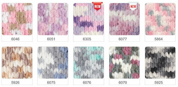 Fios para tricotar Alize Puffy Color 5921 - 3