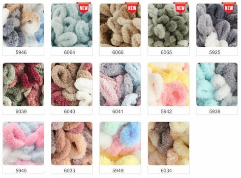 Knitting Yarn Alize Puffy Fine Color 6039 - 2