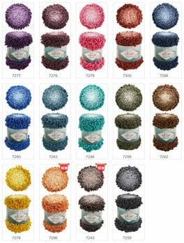 Knitting Yarn Alize Puffy Fine Ombre Batik Knitting Yarn 7259 - 2