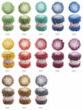 Fios para tricotar Alize Puffy Ombre Batik 7426 Purple - 2