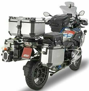Motorrad Hintere Koffer / Hintere Tasche Givi Trekker Outback 58 Silver Monokey - 7