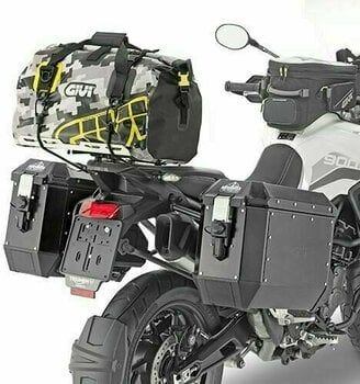 Motorcycle Top Case / Bag Givi EA115CM Waterproof Cylinder Seat Bag 40L Camo/Grey/Yellow (B-Stock) #952053 (Pre-owned) - 10