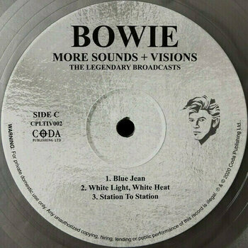 Vinyl Record David Bowie - More Sounds + Visions (The Legendary Broadcasts) (Silver Coloured) (2 LP) - 2