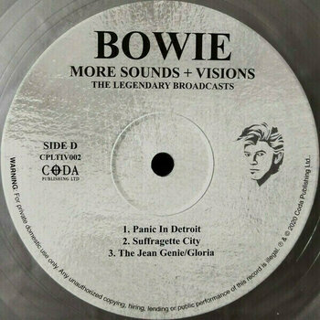 Vinyl Record David Bowie - More Sounds + Visions (The Legendary Broadcasts) (Silver Coloured) (2 LP) - 4