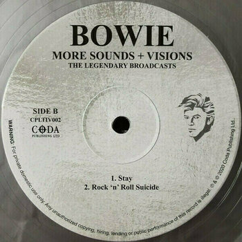 LP deska David Bowie - More Sounds + Visions (The Legendary Broadcasts) (Silver Coloured) (2 LP) - 5