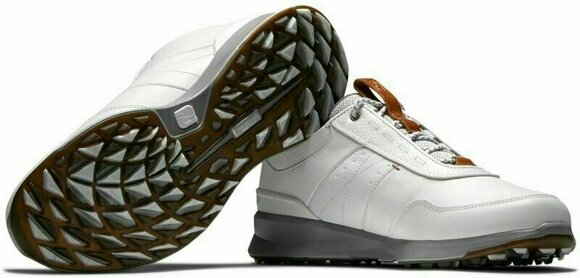 Chaussures de golf pour hommes Footjoy Stratos White 40,5 - 5