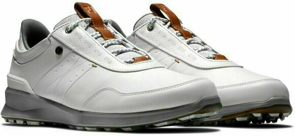 Pantofi de golf pentru bărbați Footjoy Stratos White 41 - 4