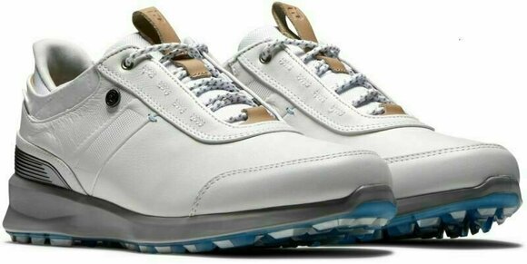 Pantofi de golf pentru femei Footjoy Stratos White/Grey 36,5 - 4