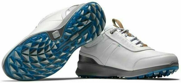 Női golfcipők Footjoy Stratos White/Grey 38 - 5