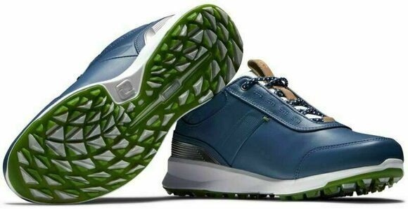 Női golfcipők Footjoy Stratos Blue/Green 38,5 - 5