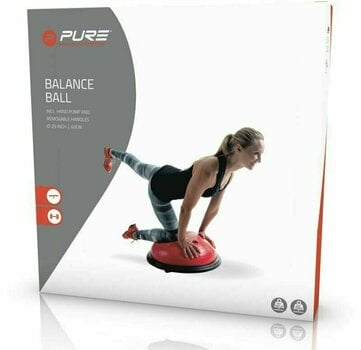 Pripomoček za ravnotežja Pure 2 Improve Balance Ball Črna-Rdeča - 3