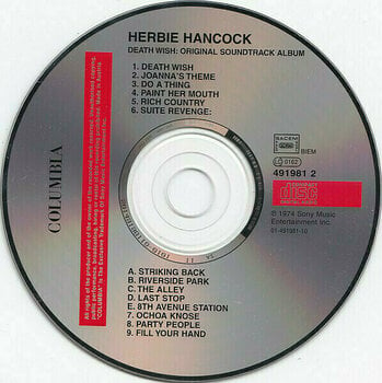 Music CD Herbie Hancock - Death Wish OST (CD) - 2