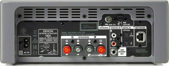 Hi-Fi Kомбиниран плейър Denon RCD-N10 Gray - 3