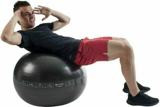 Aerobic lopta Pure 2 Improve Exercise Ball Čierna 65 cm - 4