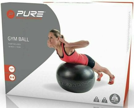 Aerobic míč Pure 2 Improve Exercise Ball Černá 75 cm - 4