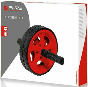 Buikspierwiel Pure 2 Improve Exercise Wheel Zwart-Red Buikspierwiel - 2