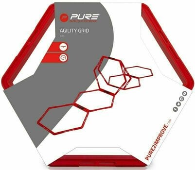 Sports and Athletic Equipment Pure 2 Improve Hexagon Agility Grid Red - 3