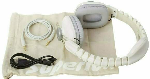 Trådløse on-ear hovedtelefoner Superlux HDB581 White - 5