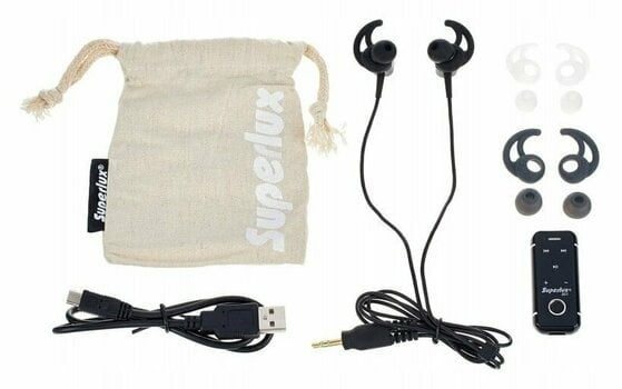Wireless In-ear headphones Superlux HDB387 Black - 8