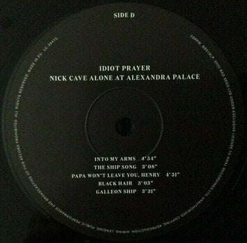Vinylplade Nick Cave - Idiot Prayer (Nick Cave Alone At Alexandra Palace) (2 LP) - 5