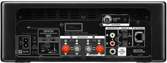 Hi-Fi Kombinovaný prehrávač Denon RCD-N11 DAB Black - 2