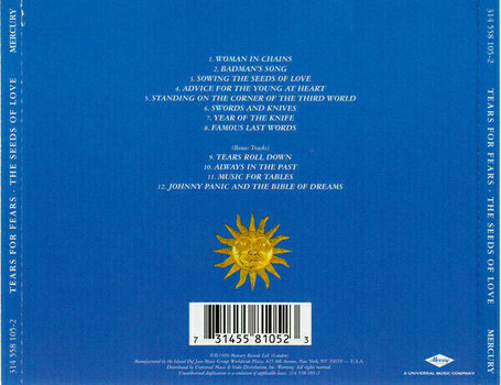 CD de música Tears For Fears - Seeds Of Love (CD) - 4