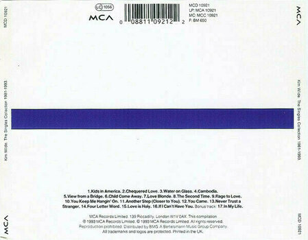 Hudební CD Kim Wilde - Singles Collection 81-'93 (CD) - 10