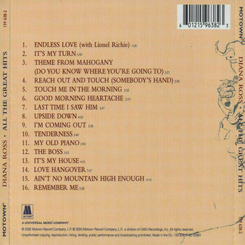 CD de música Diana Ross - All The Greatest Hits (CD) - 2