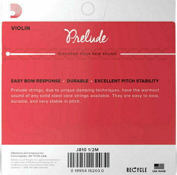 Snaren voor viool D'Addario J810 1/2M Prelude - 2