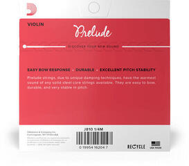 Струни за цигулка D'Addario J810 1/4M Prelude Струни за цигулка - 1