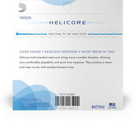Struny do skrzypiec D'Addario H313 4/4M Helicore D Struny do skrzypiec - 1