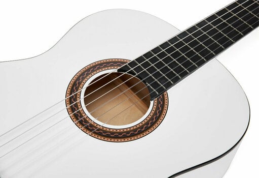 Guitarra clássica Valencia VC104 4/4 Branco - 7