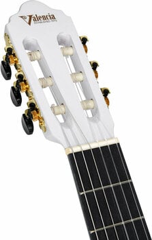 Klasszikus gitár Valencia VC104 4/4 Fehér - 9
