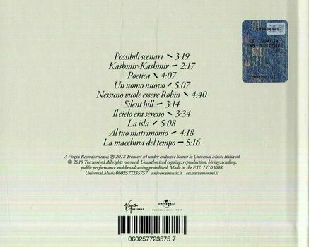 CD musique Cesare Cremonini - Possibili Scenari Per Pianoforte E Voce (CD) - 2