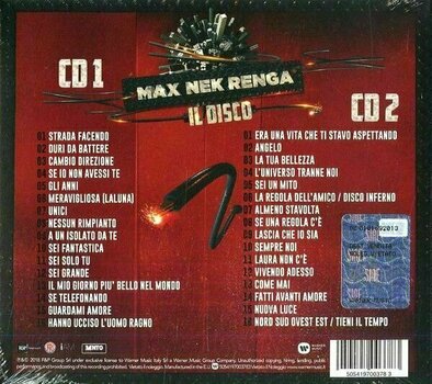 CD диск Max Pezzali - Max Nek Renga - Il Disco (Live) (2 CD) - 2