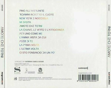 Hudební CD Negramaro - Amore Che Torni (CD) - 2