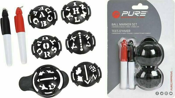 Marcador de bolas de golfe Pure 2 Improve Ball Marker Set - 2