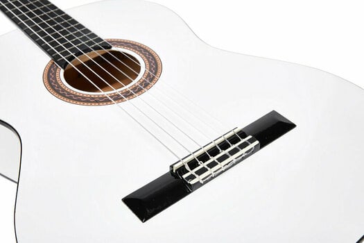 Guitarra clássica Valencia VC103 3/4 Branco - 8