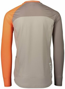 Fietsshirt POC MTB Pure LS Jersey Jersey Zink Orange/Moonstone Grey/LT Sandstone Beige S - 3