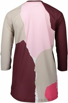 Odzież kolarska / koszulka POC Women's Pure 3/4 Jersey Color Splashes Golf Multi Propylene Red S - 3