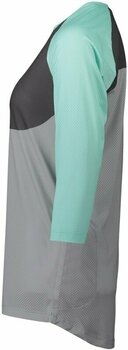 Cyklodres/ tričko POC Women's Pure 3/4 Jersey LT Dres Fluorite Green/Sylvanite Grey/Alloy Grey XS - 2