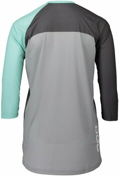 Odzież kolarska / koszulka POC Women's Pure 3/4 Jersey LT Golf Fluorite Green/Sylvanite Grey/Alloy Grey XS - 3