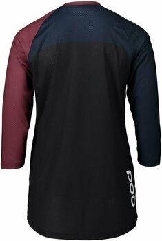 Odzież kolarska / koszulka POC Women's Pure 3/4 Jersey Koszulka Propylene Red/Turmaline Navy/Uranium Black 2XL - 3