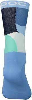 Kolesarske nogavice POC Essential Print Multi Basalt Blue S Kolesarske nogavice - 2