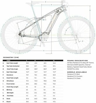 MTB E-Bike GT E-Pantera Dash Shimano Altus RD-M310 1x8 Gunmetal L - 3