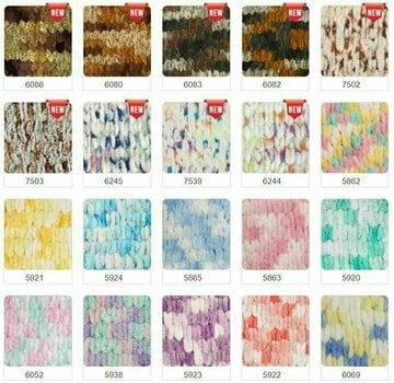 Fios para tricotar Alize Puffy Color 5924 - 2