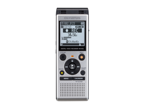 Portable Digital Recorder Olympus WS-852 w/ TP8 Silver - 2