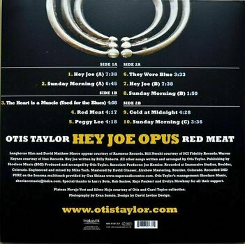 Vinyl Record Otis Taylor - Hey Joe Opus Red Meat (45 RPM) (2 LP) - 2