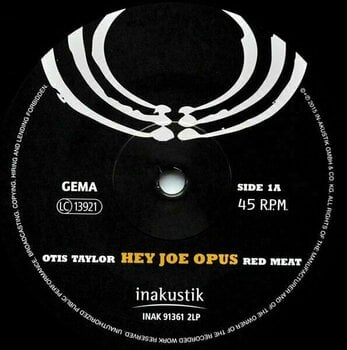 Vinyl Record Otis Taylor - Hey Joe Opus Red Meat (45 RPM) (2 LP) - 3