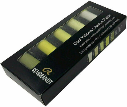Pastel sec Rembrandt Soft Pastels Coffret de pastels secs Cool Yellows 5 pièces - 2